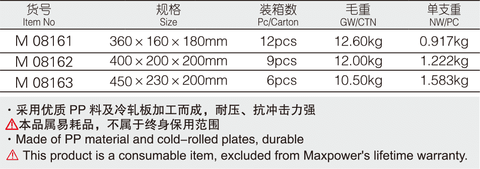 加强型塑料工具箱(图1)