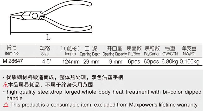 迷你弯嘴钳(图1)