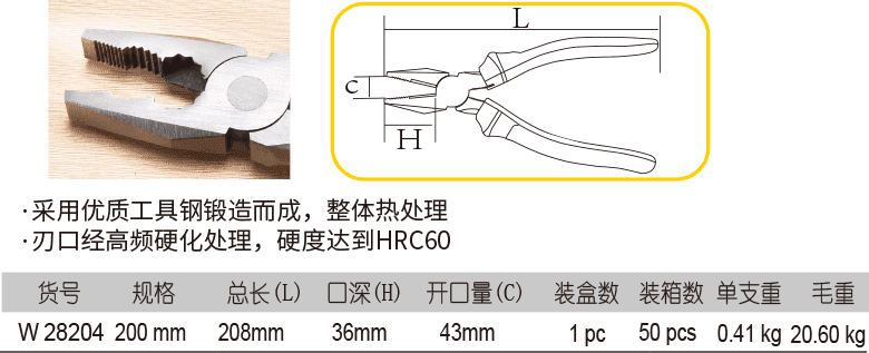 盒装钢丝钳(图1)